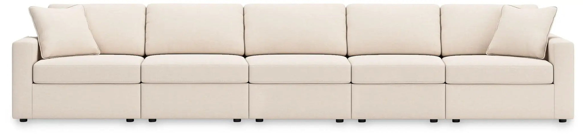 Modmax Oyster Sectional sofa by Unique Piece Furniture, stationary beige upholstery on Tampa Home & Garden Store