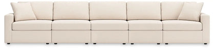 Modmax Oyster Sectional sofa by Unique Piece Furniture, stationary beige upholstery on Tampa Home & Garden Store