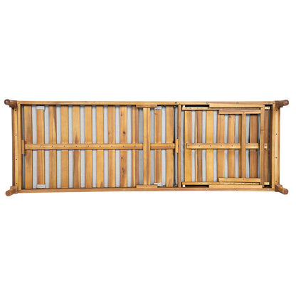 Sun Lounger Set in solid acacia wood with grey cushions for outdoor use by HouseOfZazla on Tampa Home & Garden Store