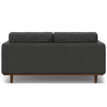 2-piece Morrison sofa and ottoman set in dark gray fabric with wood legs, Unique Piece Furniture on Tampa Home & Garden Store