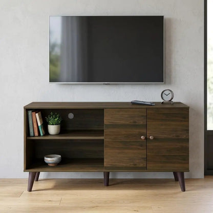 Amidon TV Stand With Storage Shelves and Cabinet
