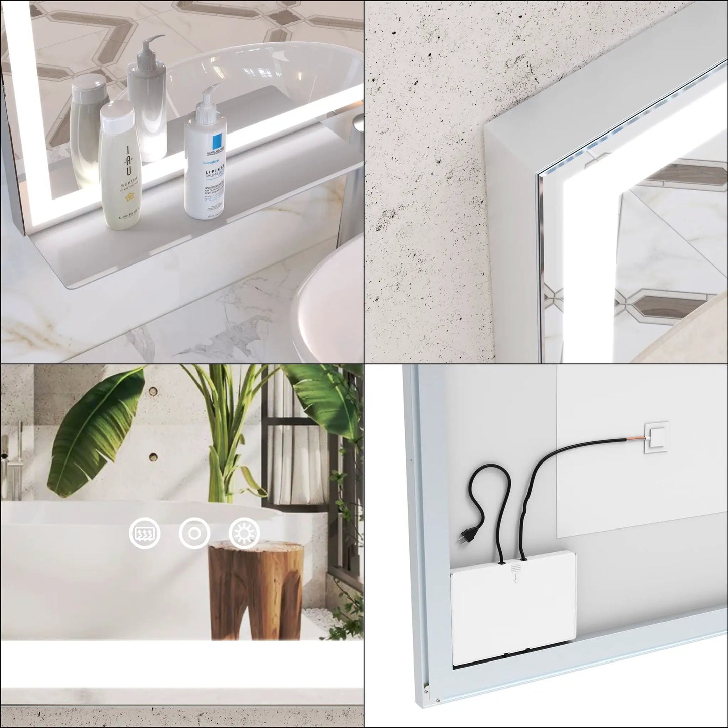 LED Vanity Mirror with Touch Switch and Anti Fog