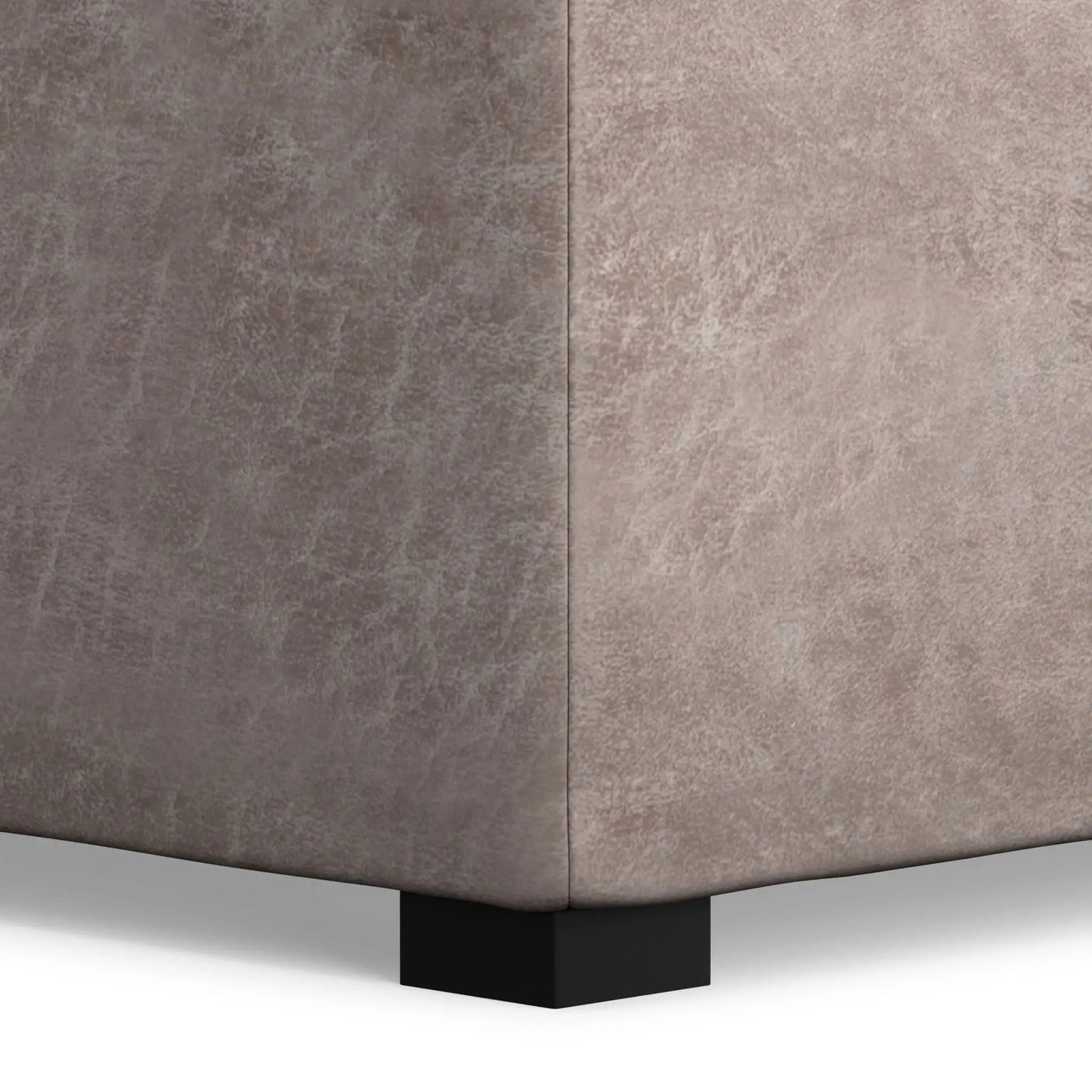 Avalon storage ottoman with black base by Unique Piece Furniture on Tampa Home & Garden Store