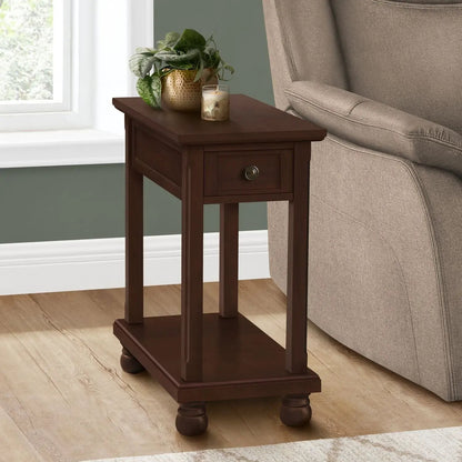 Accent End Table with storage drawer, espresso finish, by Unique Piece Furniture on Tampa Home & Garden Store