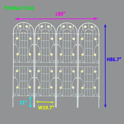 Metal Garden Trellis for Climbing Plants Outdoor