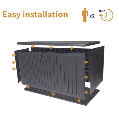 Heavy Duty Outdoor Resin Storage Box and Lid