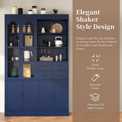 Spacious Kitchen Buffet and Storage Hutch