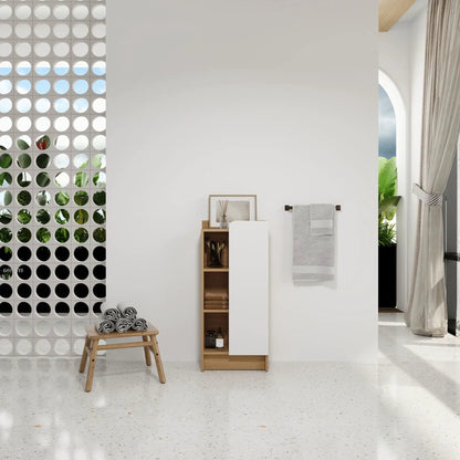 Freestanding Narrow Bathroom Cabinet with Door