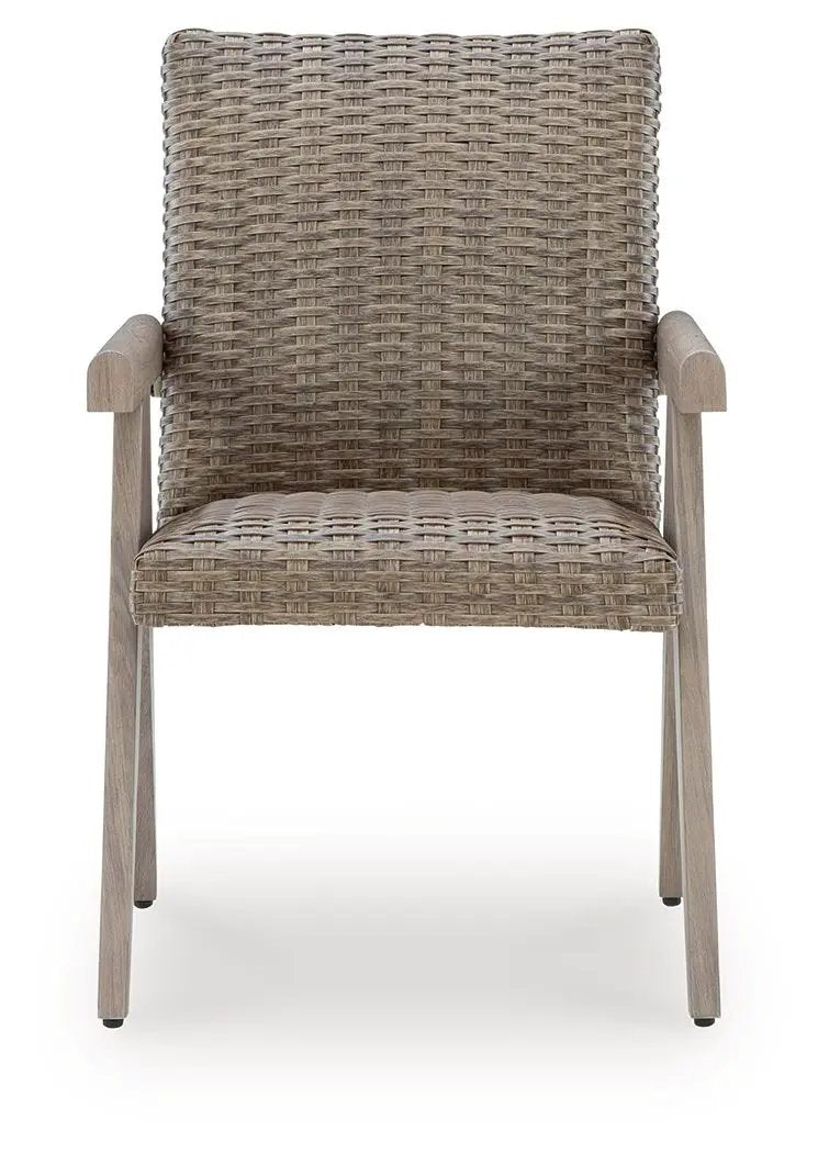 Cliff Trails Outdoor Arm Chair Set of 2 Beige