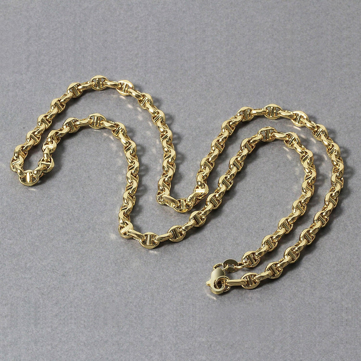 4.5mm 14k yellow gold anchor chain necklaces, Bids.com, set of 3 on Tampa Home & Garden Store
