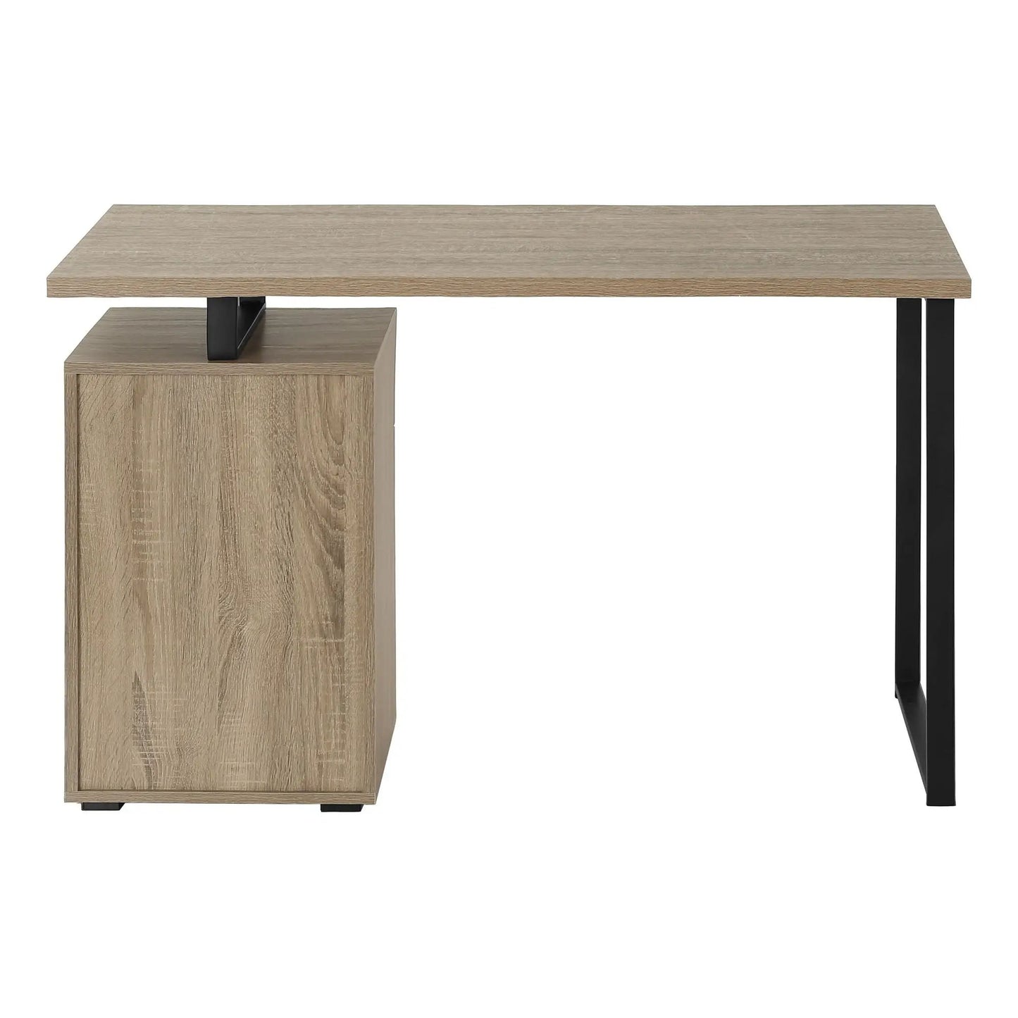 Computer Desk With Left and Right Setup Storage