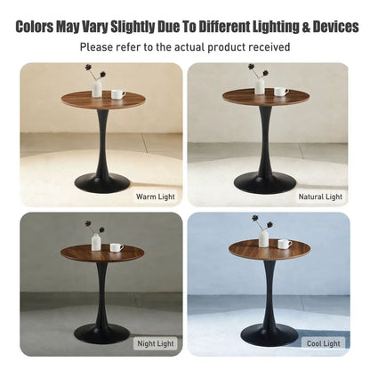 Round dining table with tulip-style pedestal base, 4 lighting variants by Unique Piece Furniture on Tampa Home & Garden Store