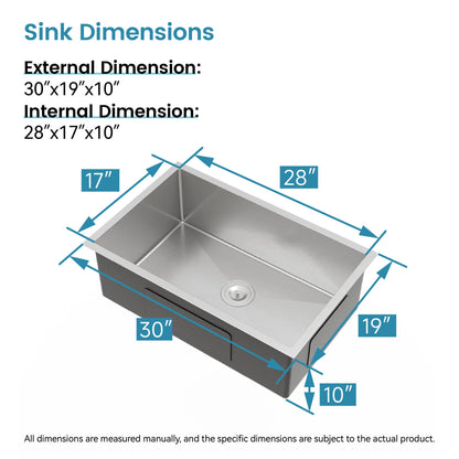 The Single Bowl Stainless Steel Kitchen Sink