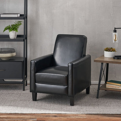 Upholstered Push Back Recliner Chair and Lounge