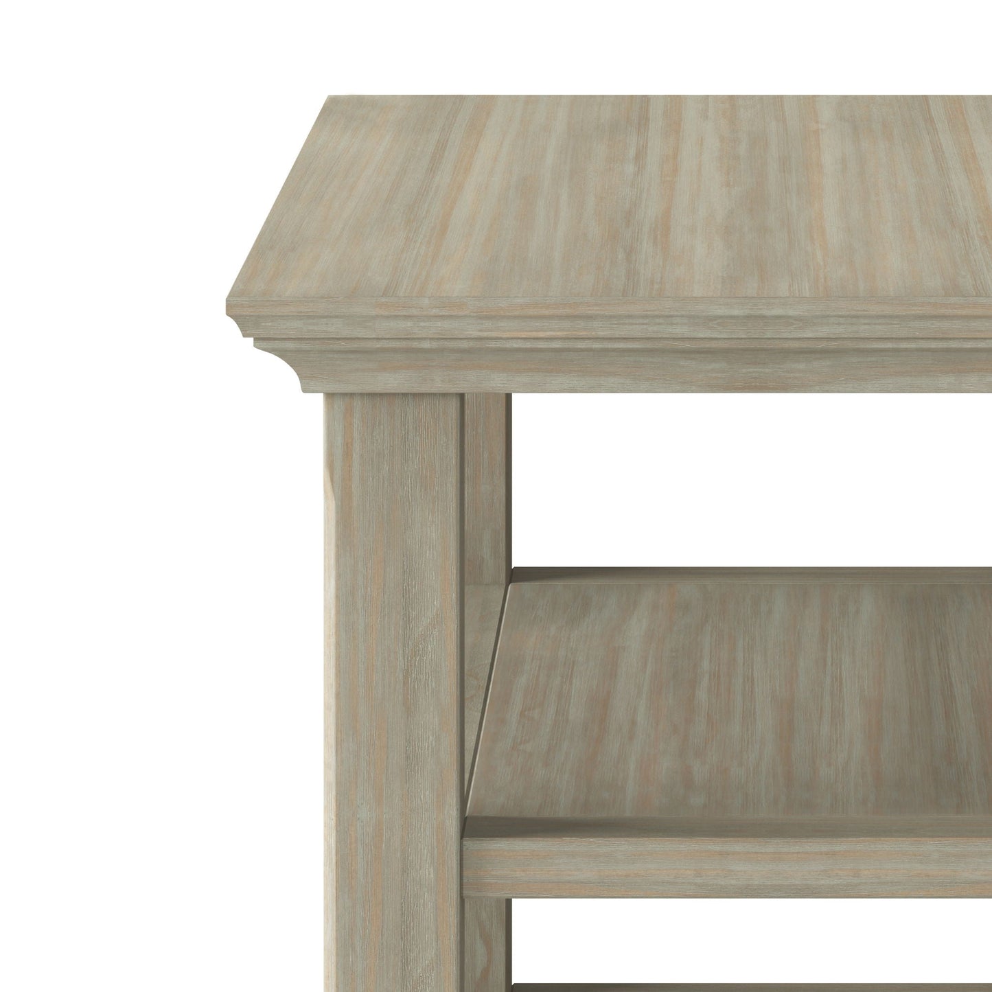 Acadian Narrow Side Table Handcrafted Solid Wood