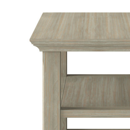 Acadian Narrow Side Table Handcrafted Solid Wood