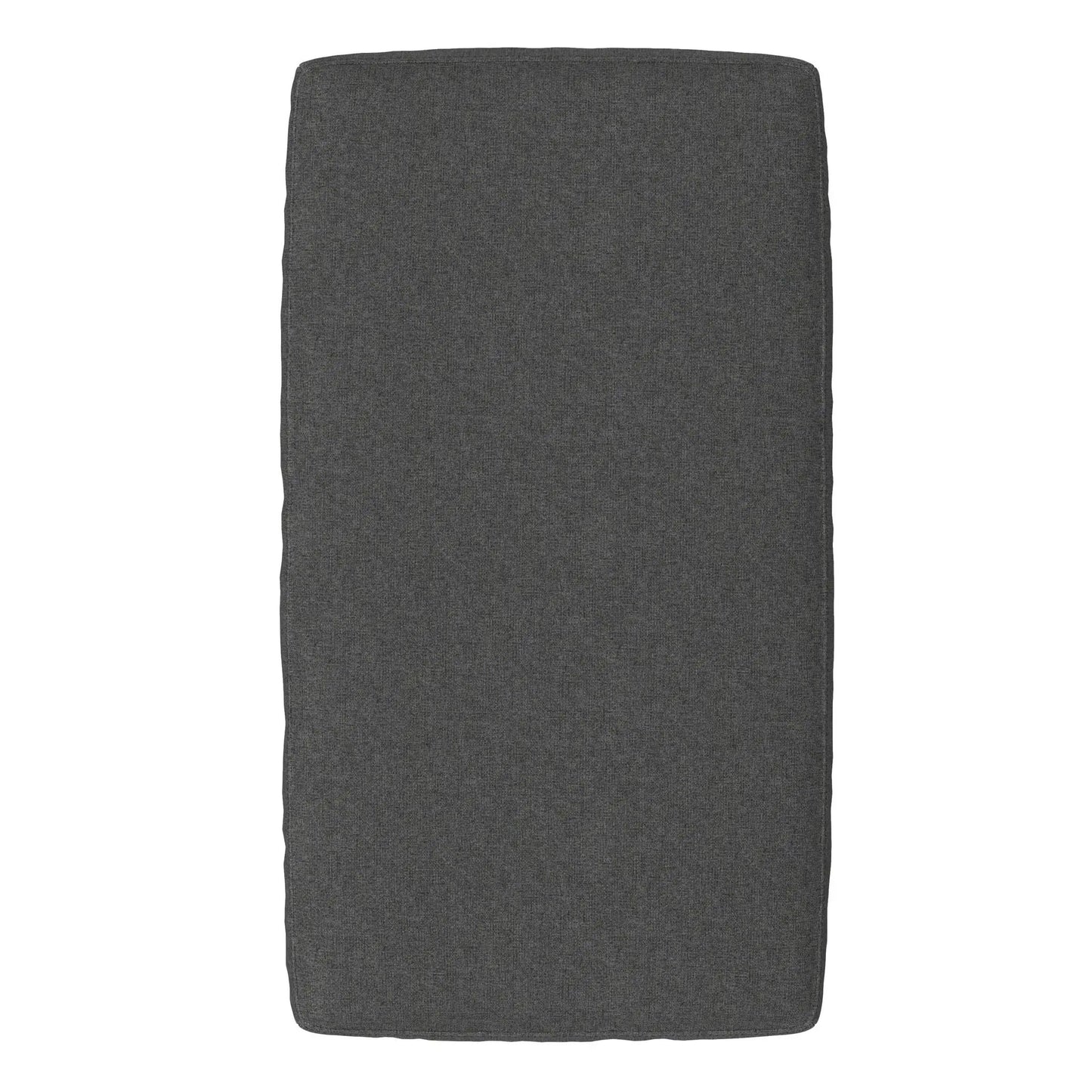 Ava - Versatile Mid Century Ottoman, dark charcoal gray fabric upholstery, single ottoman on Tampa Home & Garden Store