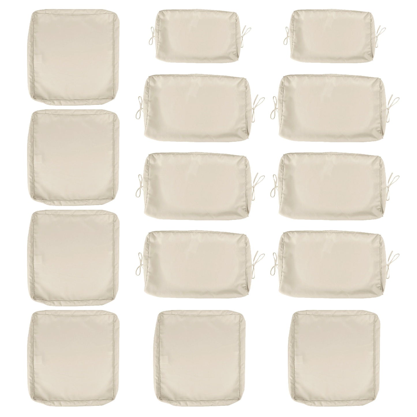 14 Pack Wicker Sofa Cushion and Back Covers