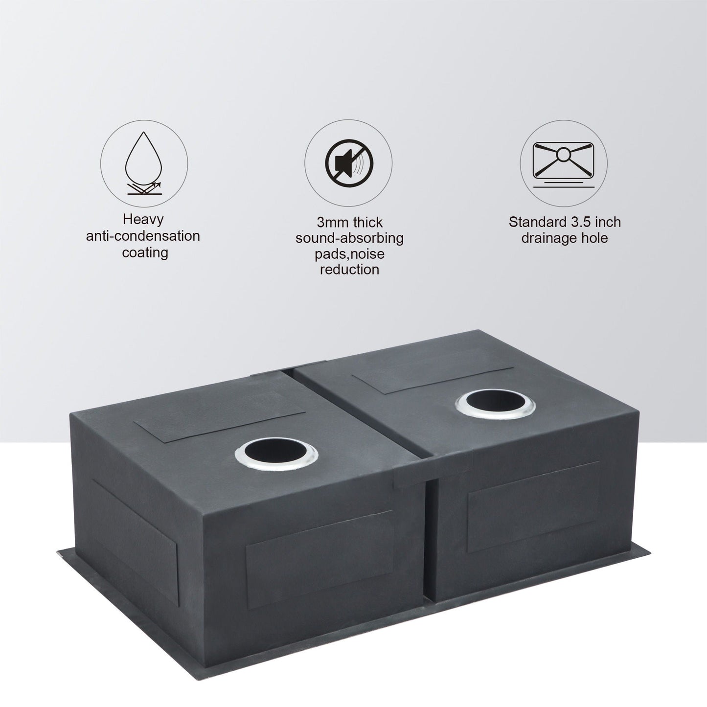 Undermount Double Bowl Sink and Brushed Nickel