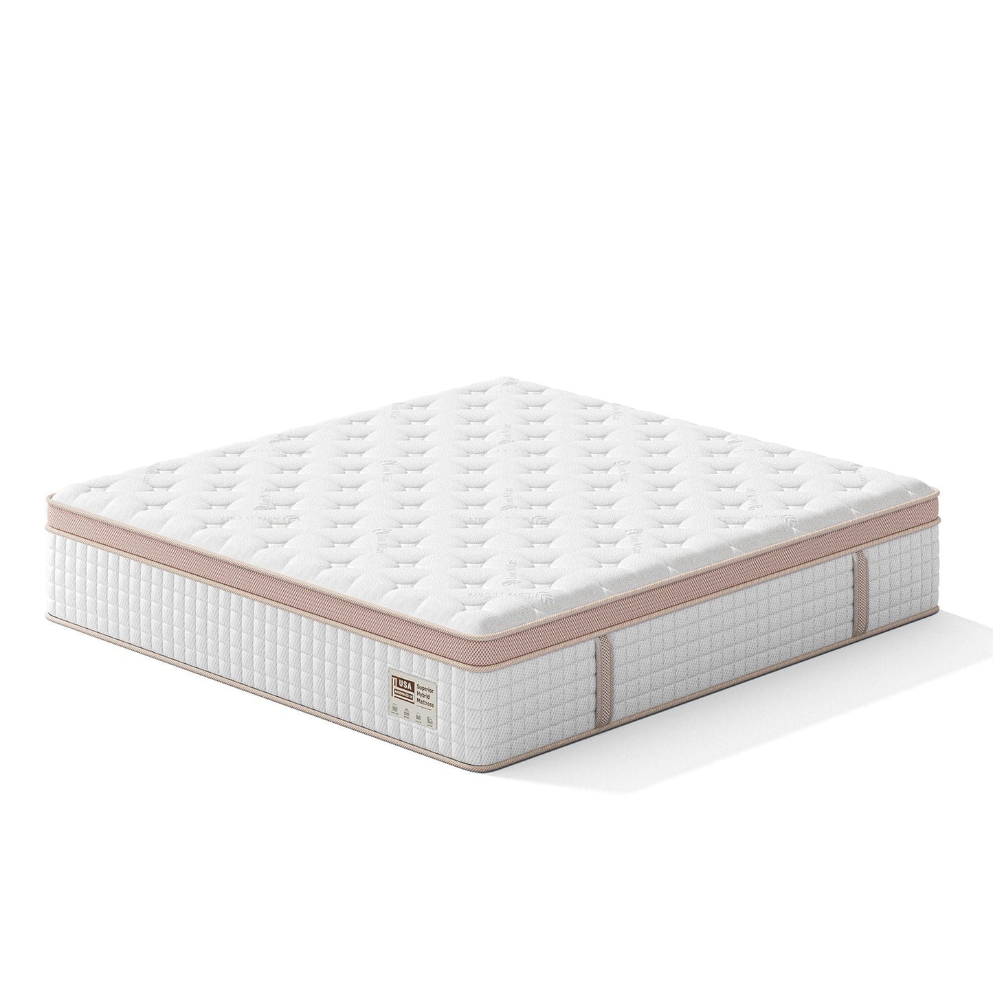 HouseOfZazla 14-in king size firm hybrid mattress with gel memory foam and pocket springs on Tampa Home & Garden Store