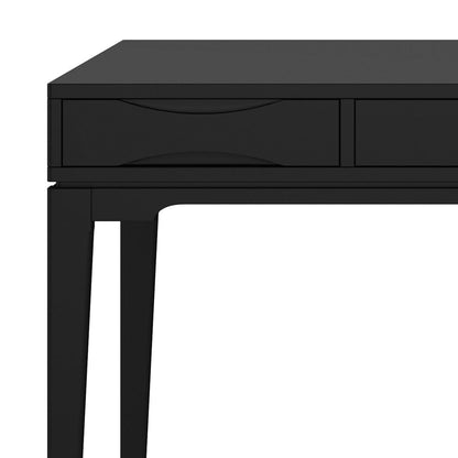 Harper Handcrafted Desk Black finish with curved drawer fronts by Unique Piece Furniture on Tampa Home & Garden Store