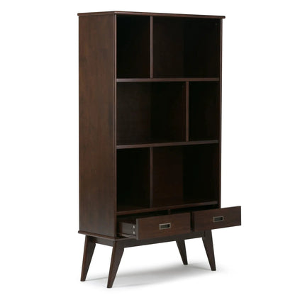 Draper Mid Century Wide Bookcase and Storage Unit