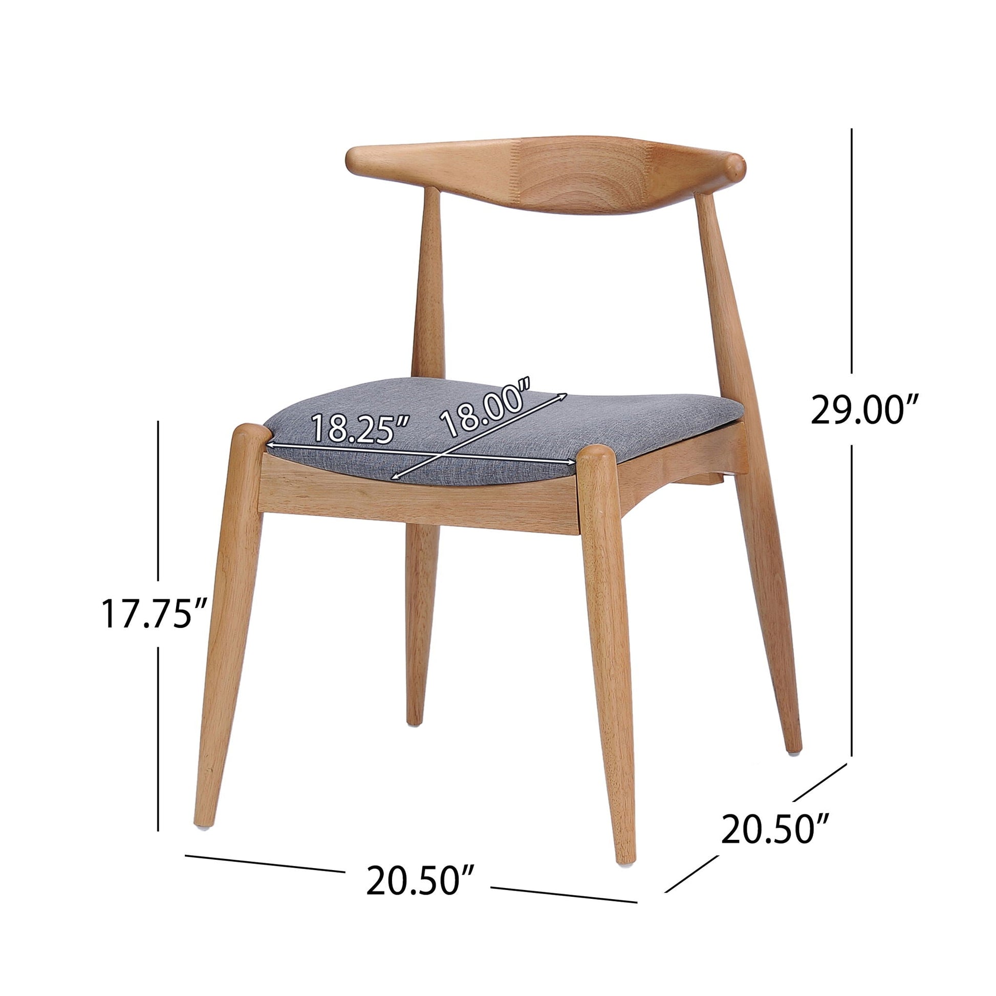 Elegant Dining Chairs Set of 2 by HouseOfZazla with ergonomic backrest and cushioned seats on Tampa Home & Garden Store