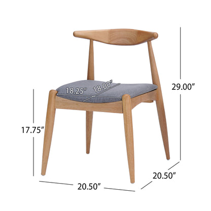 Elegant Dining Chairs Set of 2 by HouseOfZazla with ergonomic backrest and cushioned seats on Tampa Home & Garden Store