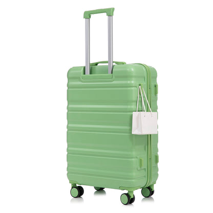 Green HIFINE Tourist 3-Piece Spinner luggage set with extendable handle and four wheels on Tampa Home & Garden Store