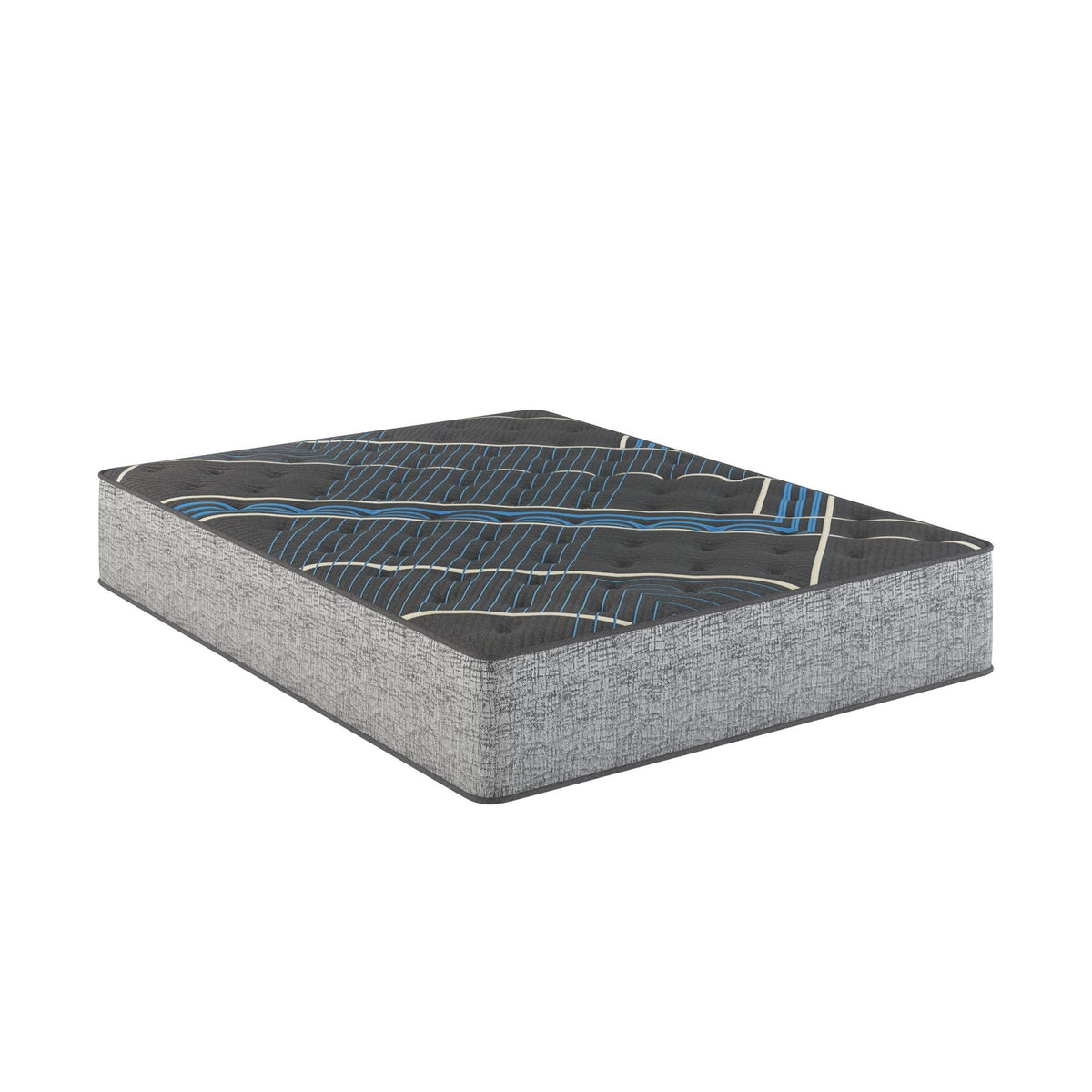 Comfort Care 14in Hybrid Mattress by HouseOfZazla with firm support, gray sides, 2 units on Tampa Home & Garden Store
