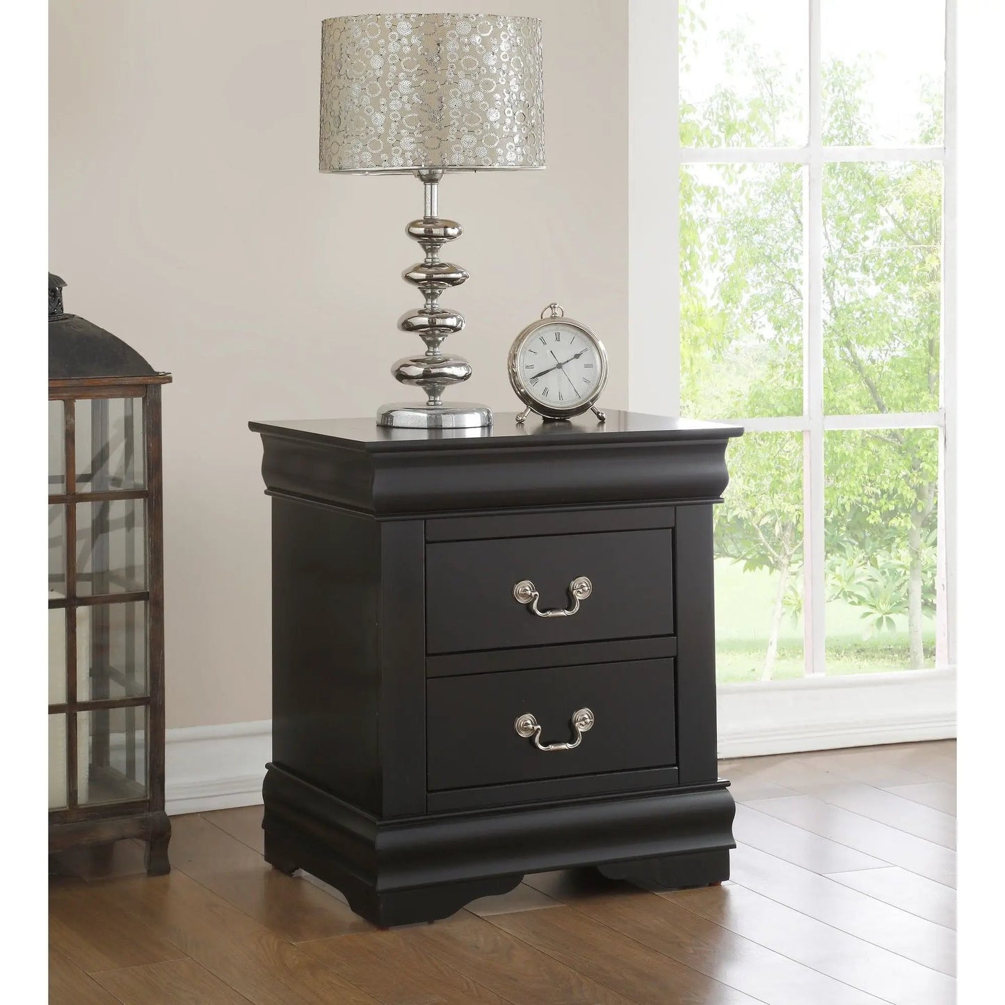 Louis Philippe Accent Nightstand With Drawers