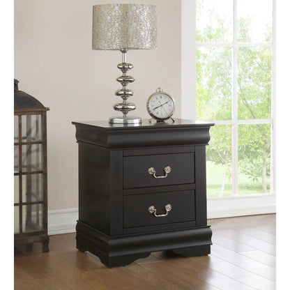 Louis Philippe Accent Nightstand With Drawers