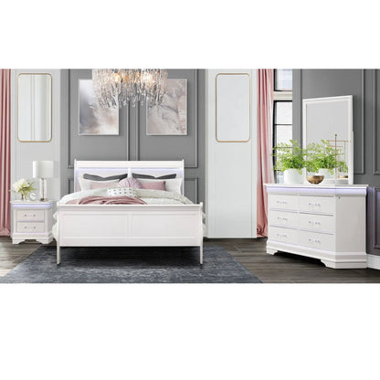 Charleston 5 Piece Bedroom Set With LED Headboard