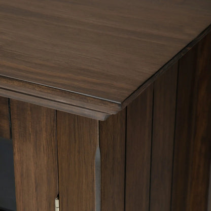 Bedford Storage Media Cabinet with Glass Doors