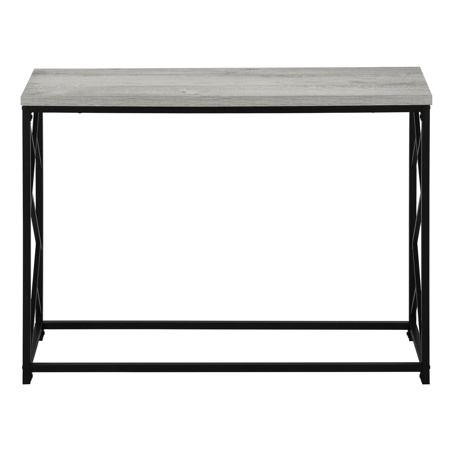 Accent Console Table wood top with black metal frame by Unique Piece Furniture on Tampa Home & Garden Store