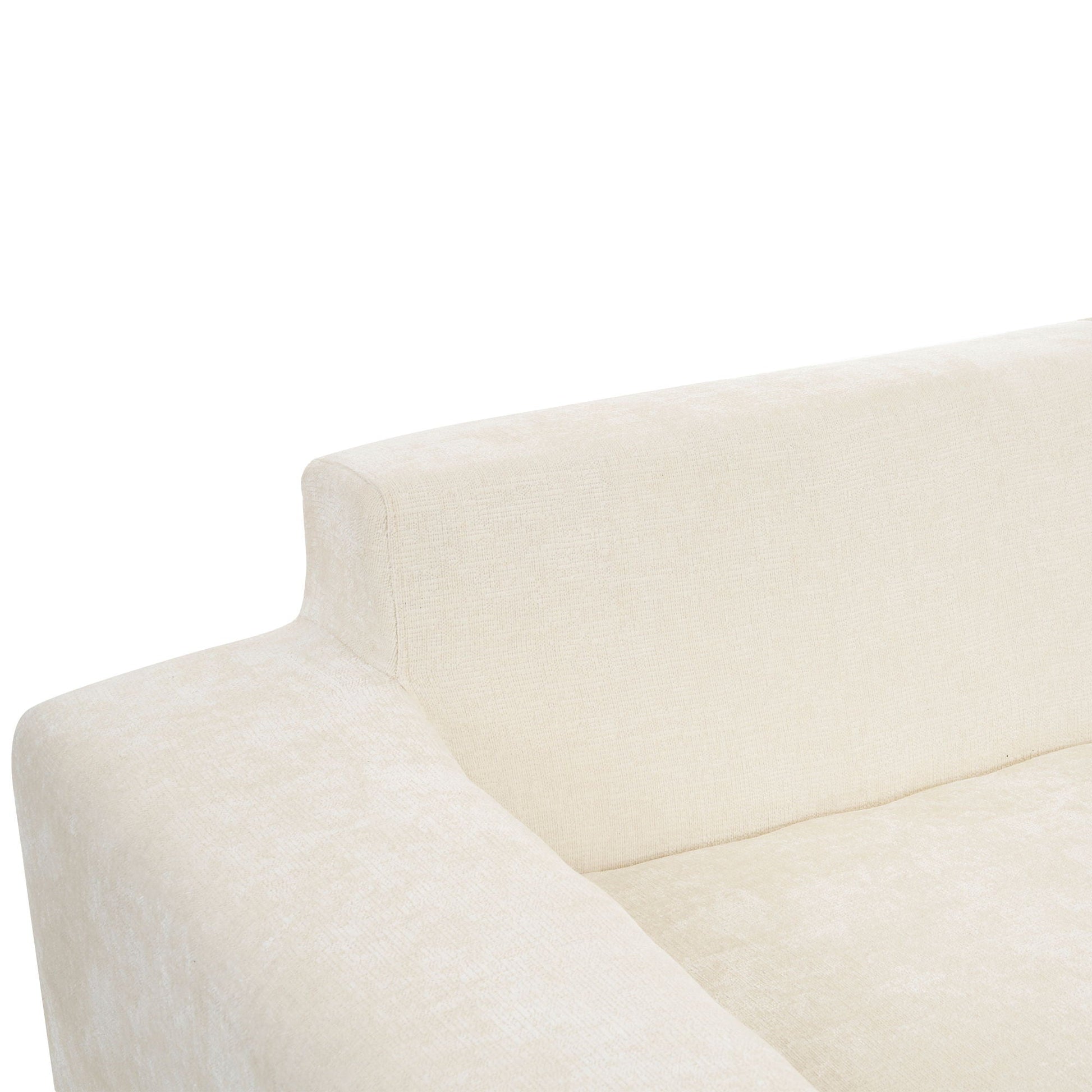 Modular Cloud Sectional Sofa close-up in light beige upholstery with deep seating on Tampa Home & Garden Store