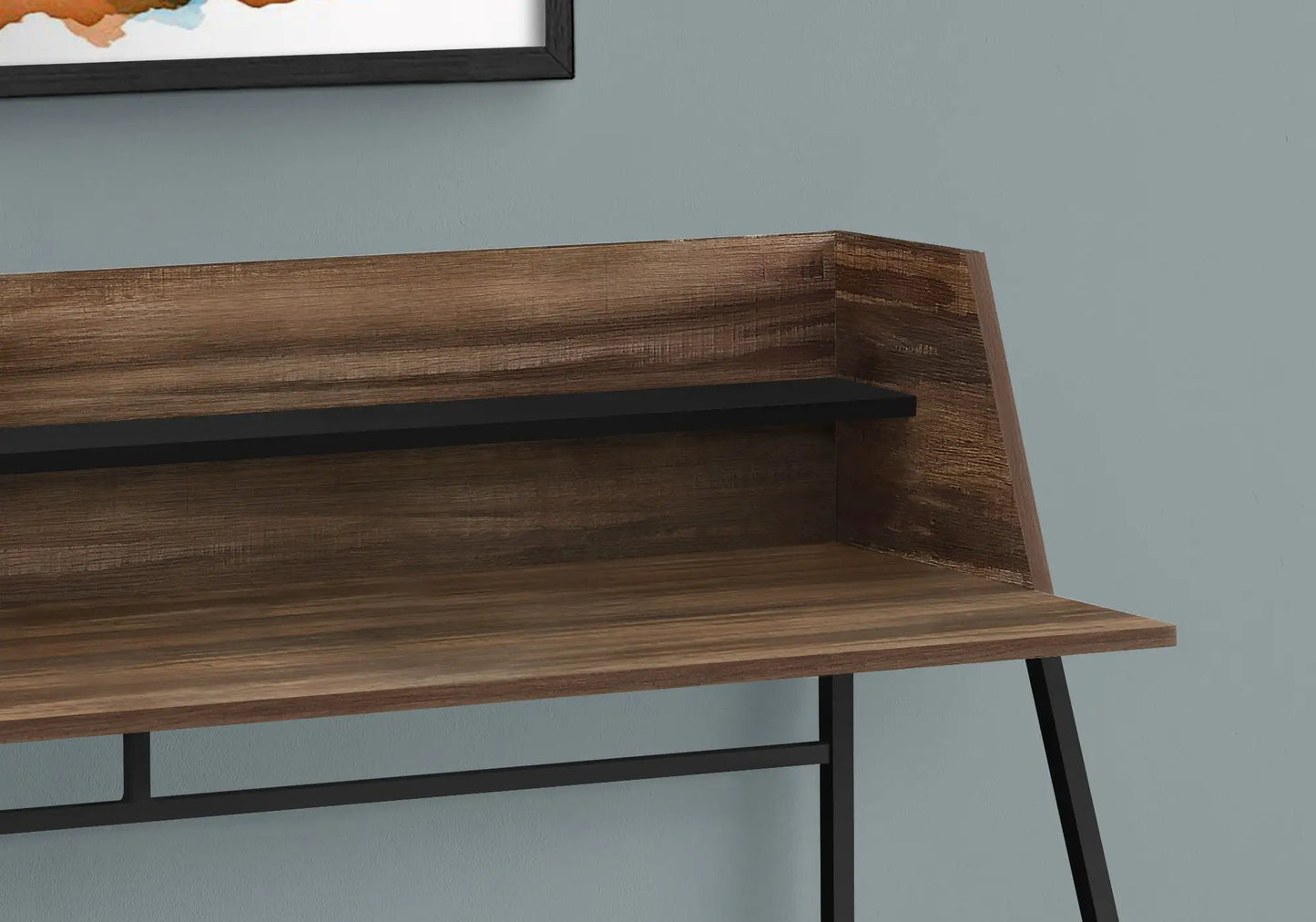 Marble Look Computer Desk for Home Office