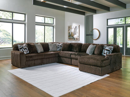 Midnight Madness Sectional and Jumbo Corduroy