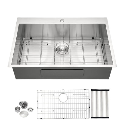Topmount Brushed Stainless Steel Kitchen Sink