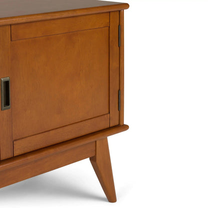 Draper Handcrafted Mid Century Low TV Media Stand