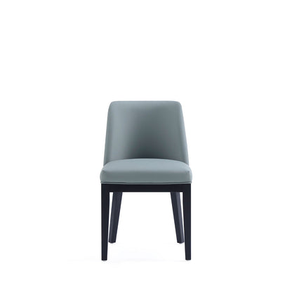 HouseOfZazla upholstered dining chair with a solid beech frame in gray on Tampa Home & Garden Store