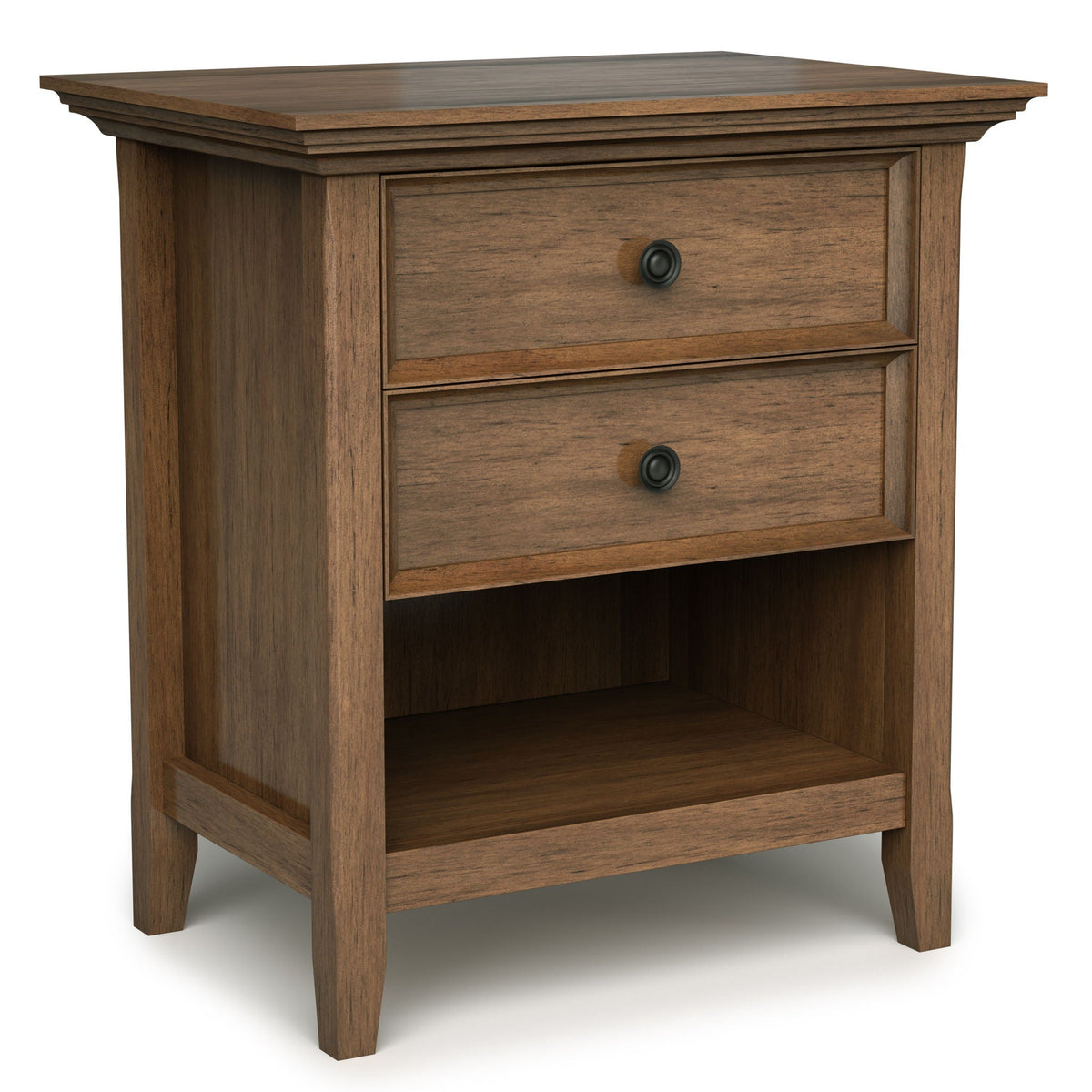Bedside table with storage in dark brown wood by HouseOfZazla on Tampa Home & Garden Store