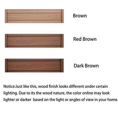 Topmax 66in outdoor farmhouse wooden potting bench table with brown tones on Tampa Home & Garden Store