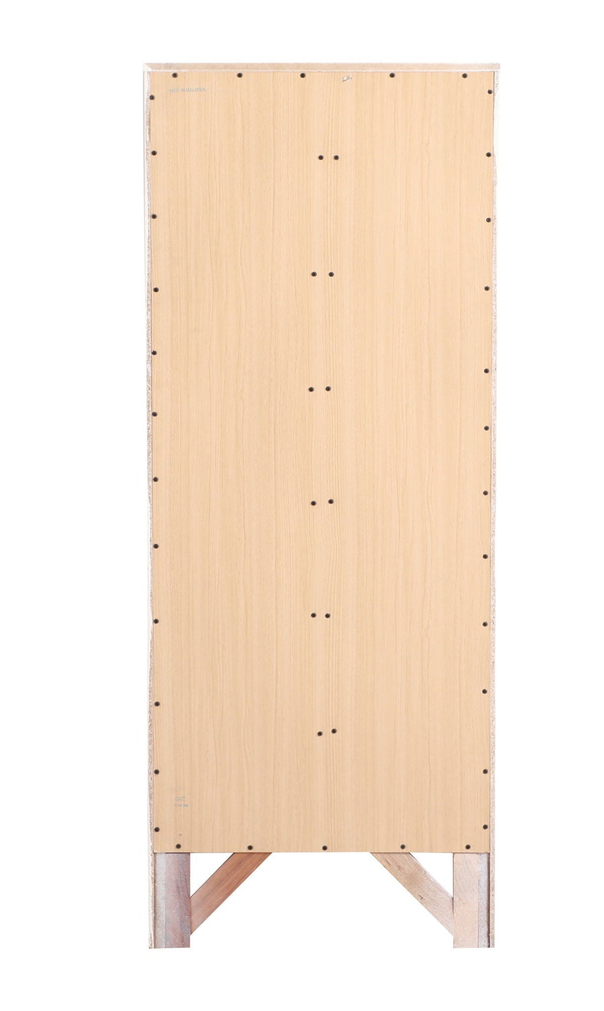 7 Drawer Lingerie Chest HouseOfZazla natural wood finish back panel screws on Tampa Home & Garden Store