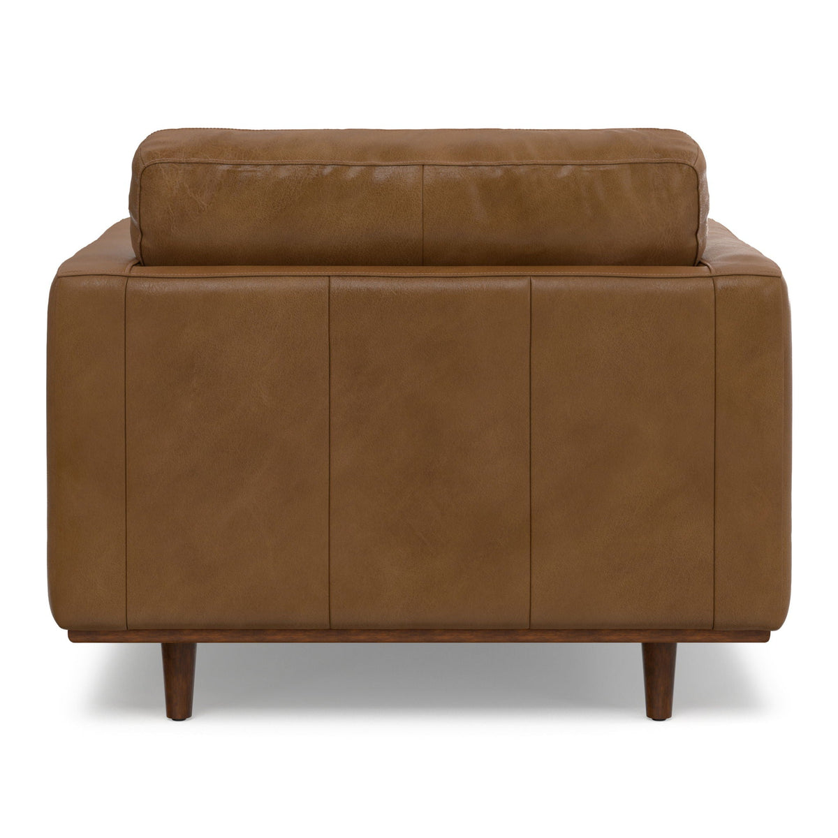 Wide brown leather arm chair with removable cushions HouseOfZazla armchairs on Tampa Home & Garden Store