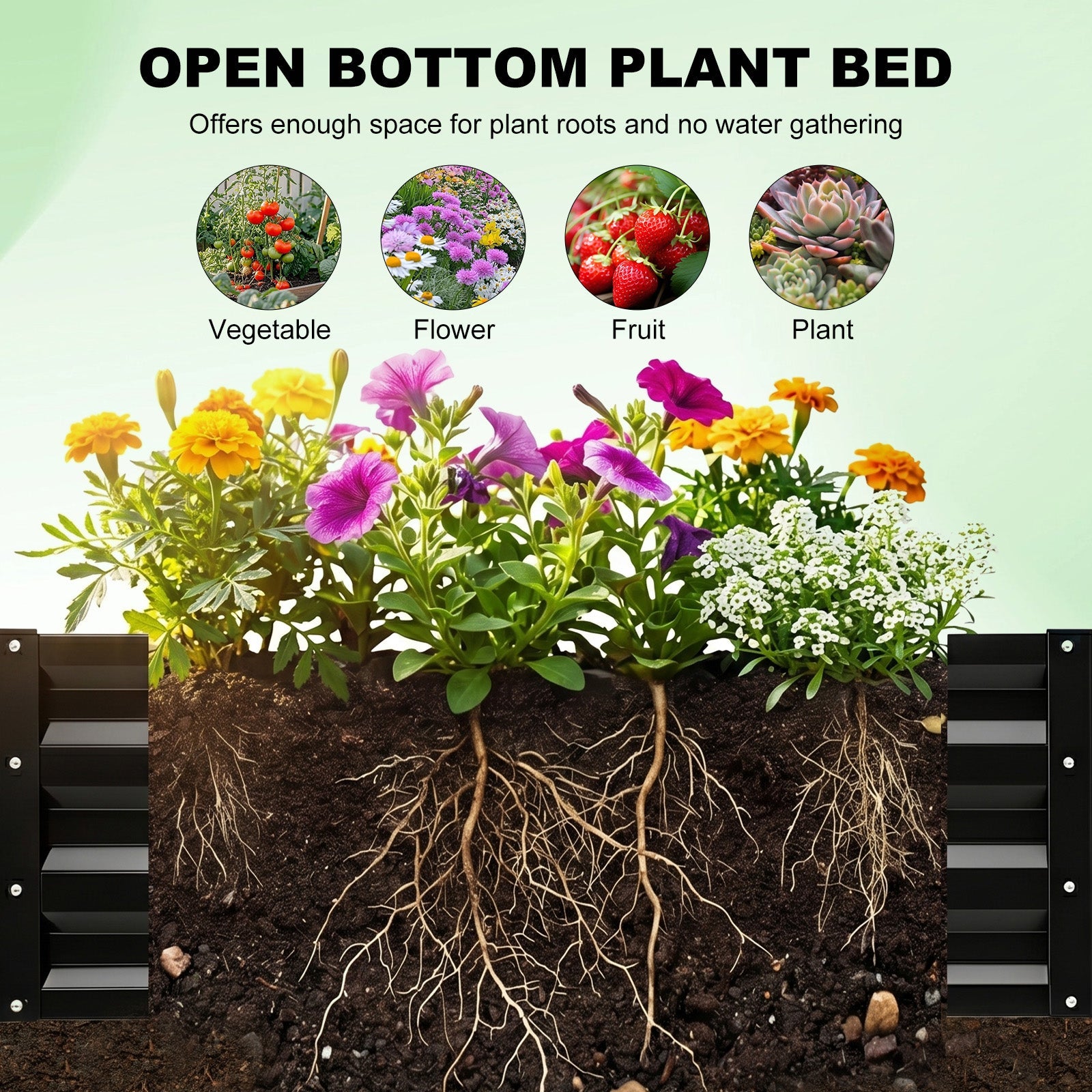 Raised garden bed with arch trellis, 2-pack metal planter boxes by HouseOfZazla on Tampa Home & Garden Store