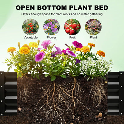 Raised garden bed with arch trellis, 2-pack metal planter boxes by HouseOfZazla on Tampa Home & Garden Store
