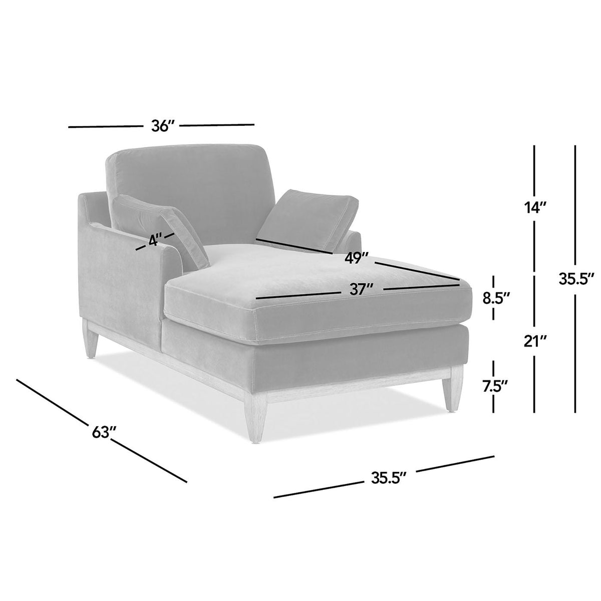 Olive green farmhouse chaise lounge by HouseOfZazla with rubberwood base on Tampa Home & Garden Store