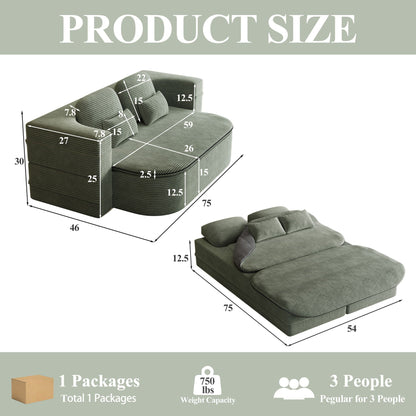 Multi Functional Foldable Sofa Bed and Blanket