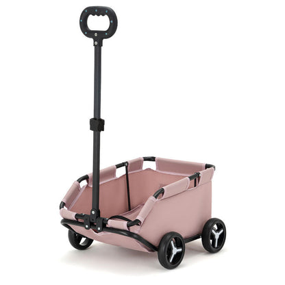 Pet Zen pink pet stroller cart with foldable trolley and wheels for dogs and cats on Tampa Home & Garden Store
